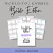 Printable would You Rather Bible Edition Bible This or That Bible Party ...