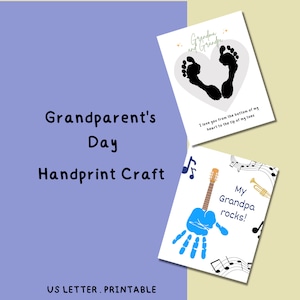 Grandparents Day Handprint Art for Kids | Handprint Craft | Grandparents Day Footprint Art| Footprint Craft for Grandparents