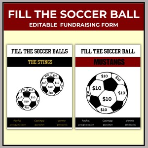 Editable Soccer Fundraiser Template: Sponsor My Team (Canva)