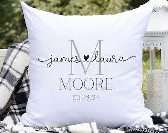 Engagement gift, Personalized Wedding gifts, Gift For bride, Wedding Gifts for Couple, Personalized Pillow, Personalized Wedding Gift 2024