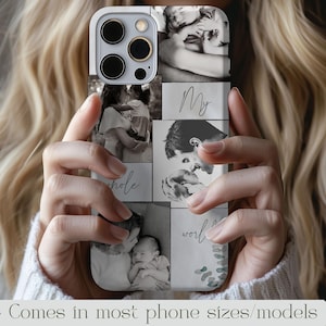 Custom Photo Collage Phone Case For Mom Personalized Photo Case iPhone 16 Max 12 11 Pro Xr 8 7 Plus Samsung Galaxy S21 S20 Note 20 Pixel 6
