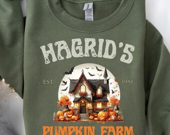 Halloween cadeau voor vrouwen Herfst sweatshirt Hagrid's pompoenboerderij cadeau Spooky Season Herfst boekenliefhebber cadeau Thanksgiving 2025 Pompoen shirt