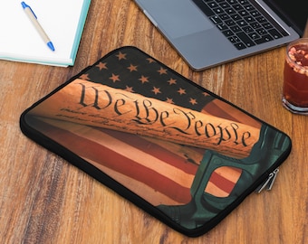 American Flag Laptop Sleeve, 13 inch, 15 inch, iPad Case, Protective Cover, Macbook, Dell, Chromebook, Surface, PC, Apple Laptop Sleeve