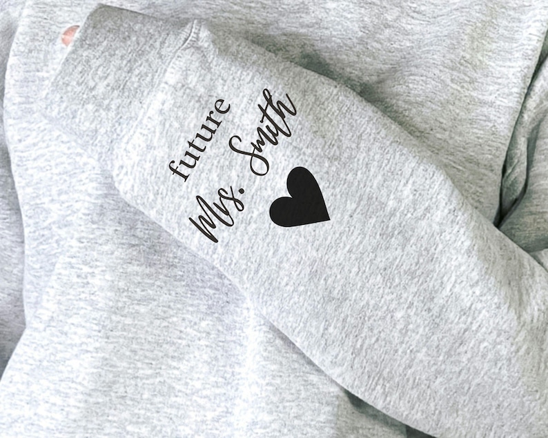 Future Mrs Shirt Name On Sleeve Bride To Be Engagement Gift For Future Wife Shirt engagement gift sweatshirt for bride in my engaged era custom name on sleeve future mrs shirt gift for woman future wife engagement clothing