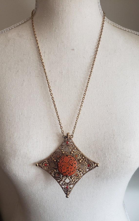 Vintage Florenza Victorian Pendant