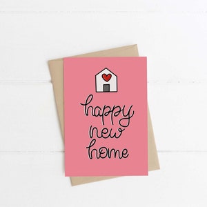 NEUE HAUSKARTE, Karte zum Einzug, Grußkarte, Grußkarte, Happy New Home Karte, neue Hauskarten, Glückwunsch zu Deinem neuen Zuhause