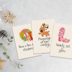 Moderne Weihnachtskartenpackung | 3er, 6er, 9er oder 12er Pack | Handgemachte recycelte Weihnachtskarten, Festkartenpaket, Weihnachtskartenpaket, Weihnachtskarten