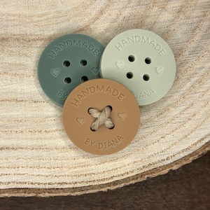 Personalised Acrylic Buttons, Handmade Tags, Knitting, Crochet, Crafts, Buttons Handmade Items, Gift Tag, Name Tag, Personalised, Style 3