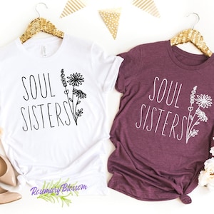 Besties forever, BFF Shirt,  Gifts for women friends, Best Friends Shirt, Besties Shirt for Woman, Soul Sisters Shirt, Gift for best friend