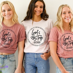 Girl&#39;s Trip Shirts, Besties Shirt, Best Friend, Group Shirt, Travel shirt, Vacation group shirt
