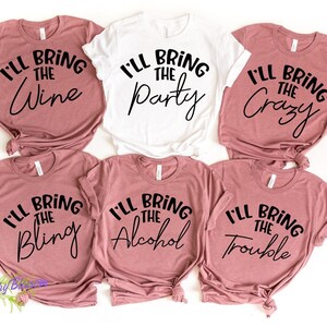 I&#39;ll Bring the Party Shirts, Group Shirt for Woman, Party Shirts, Birthday Gift for Woman, Birthday Group Shirts, Birthday Squad Shirts