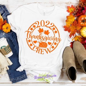 Happy Thanksgiving Shirt, Thanksgiving Shirt, Thankful Family Shirt, Matching Family Shirts, Family Holiday Shirts, Thanksgiving Crew Shirts