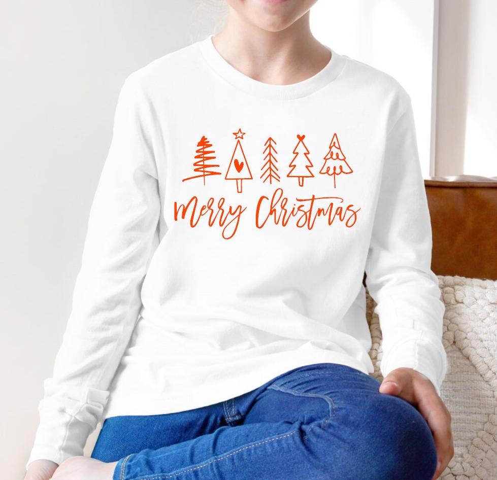 Kids Christmas Long Sleeve - Etsy