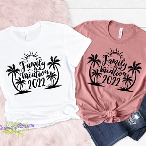 Family Vacation 2023 Palm Tree Design Shirt, Family Vacation Shirt, Beach 2023, Family trip, Group shirt, Family shirt, vacation tee