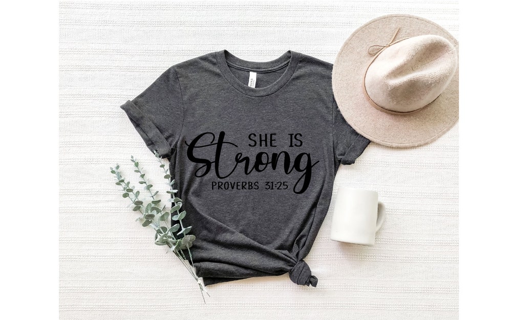 Scripture Shirt, Christian Shirt,Believe Shirt, God Shirt, Faith Shirt, Religious Shirt, Jesus Shirt,Bible Verse Shirt,,She Is Strong Shirt My3Dhoodie
