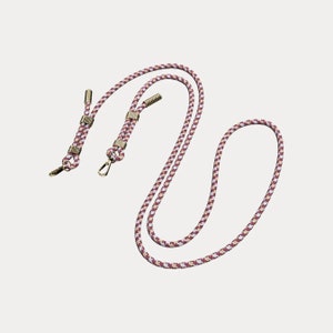 Red & White "BEACH" Strap - Detachable Lanyard for Keebos Crossbody Phone Case