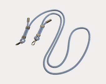 Blue & White &quot;MARINE&quot; Strap - Detachable Lanyard for Keebos Crossbody Phone Case