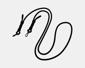 All Black &quot;MIDNIGHT&quot; Strap - Detachable Lanyard for Keebos Crossbody Phone Case