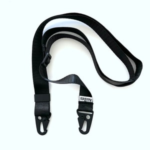 Black "VOYAGE" Strap - Detachable Lanyard for Keebos Crossbody Phone Case