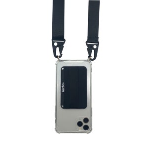 VOYAGE - Funda para teléfono tipo bandolera Keebos con billetera y correa gruesa - Funda para teléfono tipo bandolera para hombres y mujeres para iPhone, Samsung y Android.