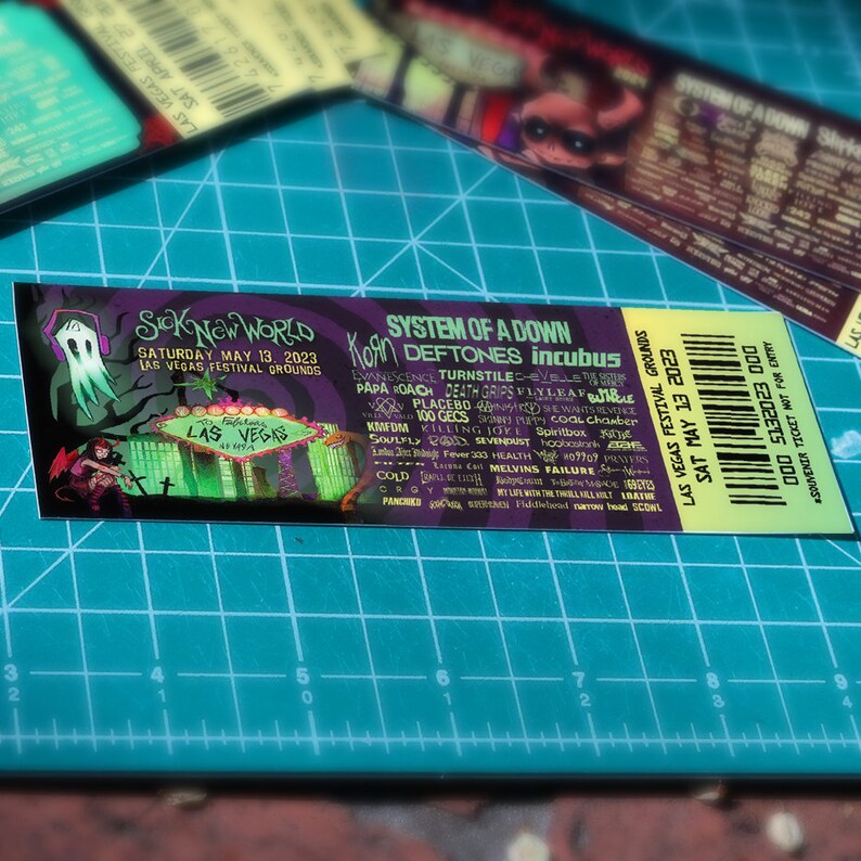 Sick New World 2023 Souvenir Ticket Etsy
