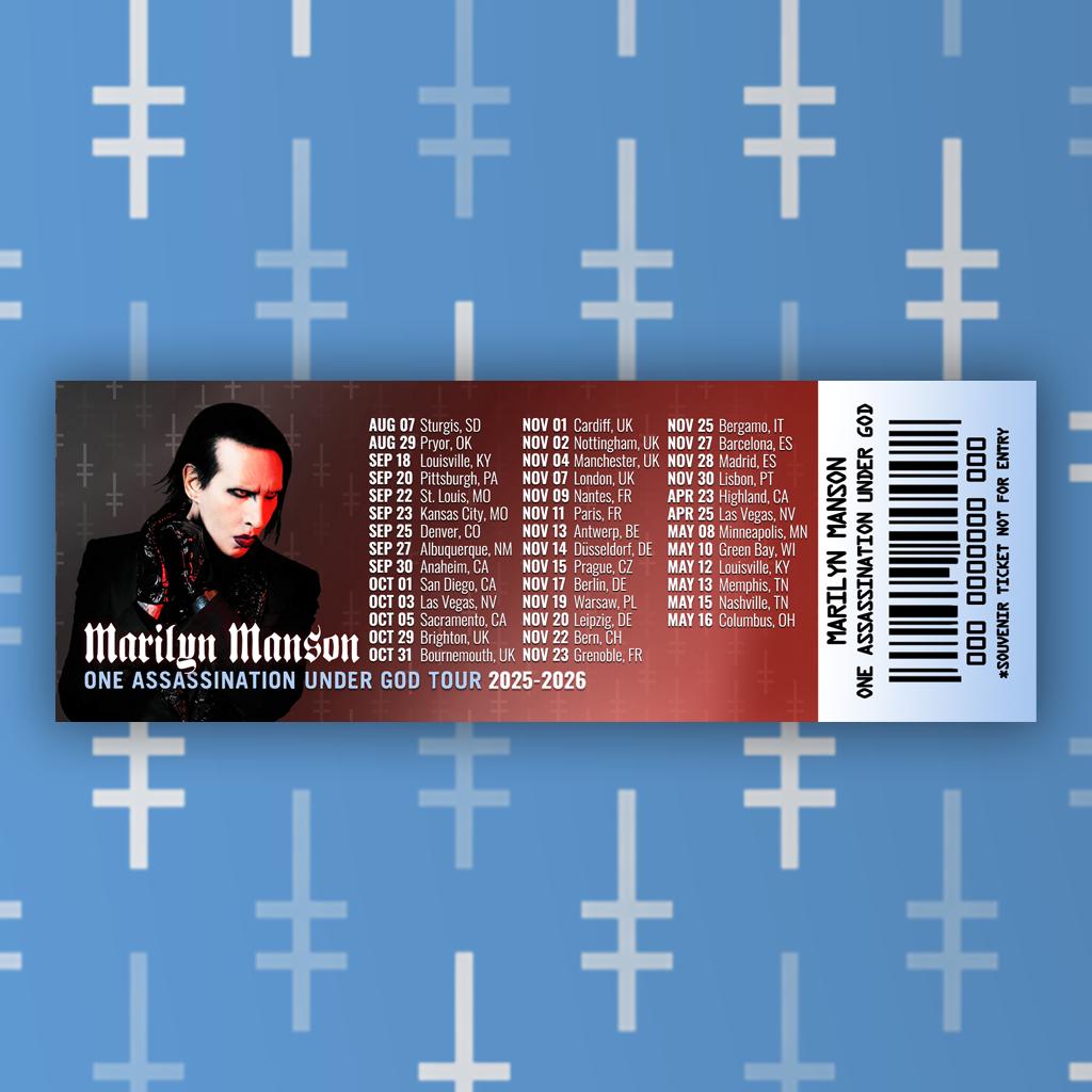 Marilyn Manson Souvenir Tour Ticket 2025-2026 - Etsy