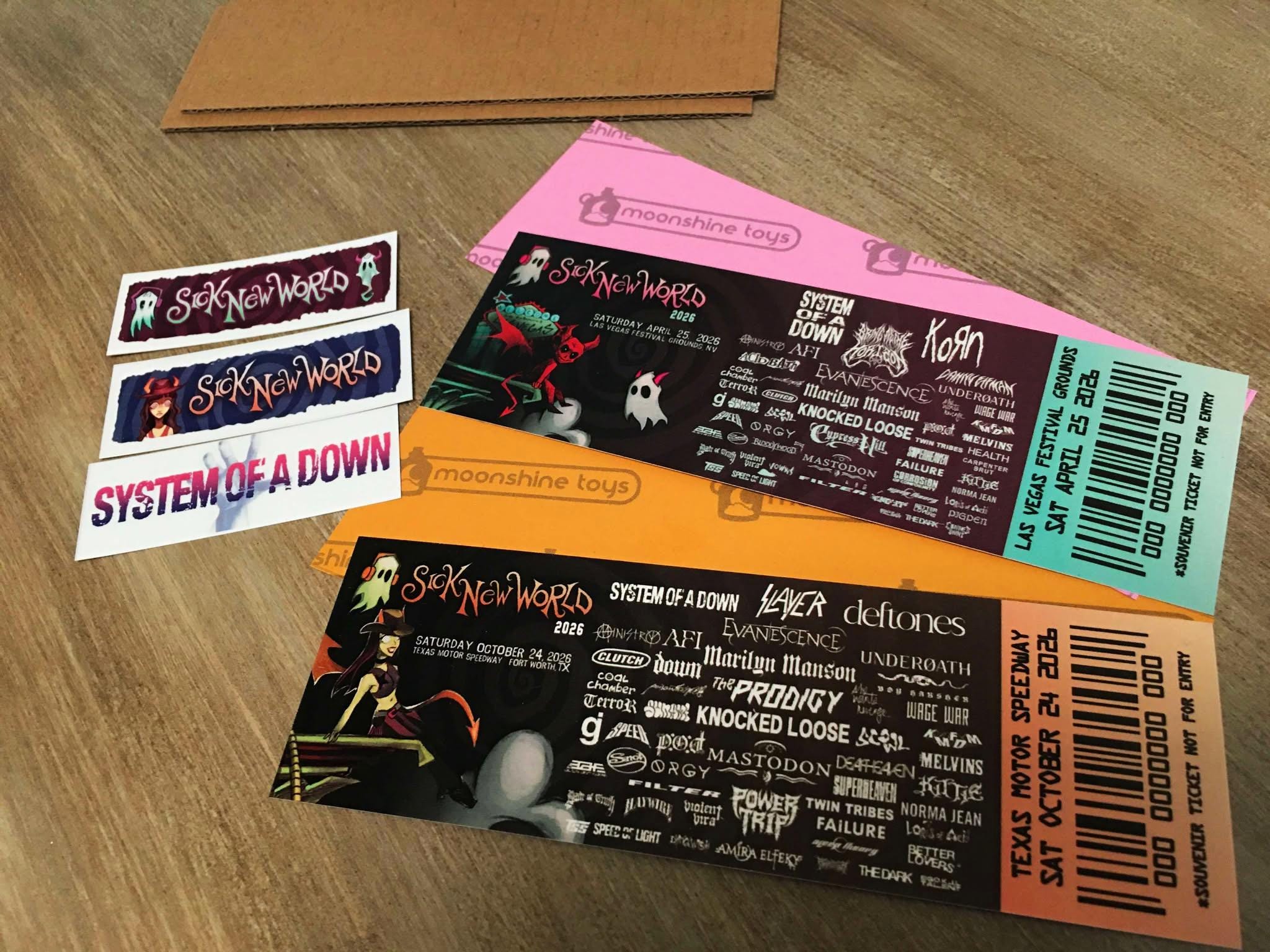 Sick New World 2026 Ft. Worth, TX Souvenir Ticket - Etsy
