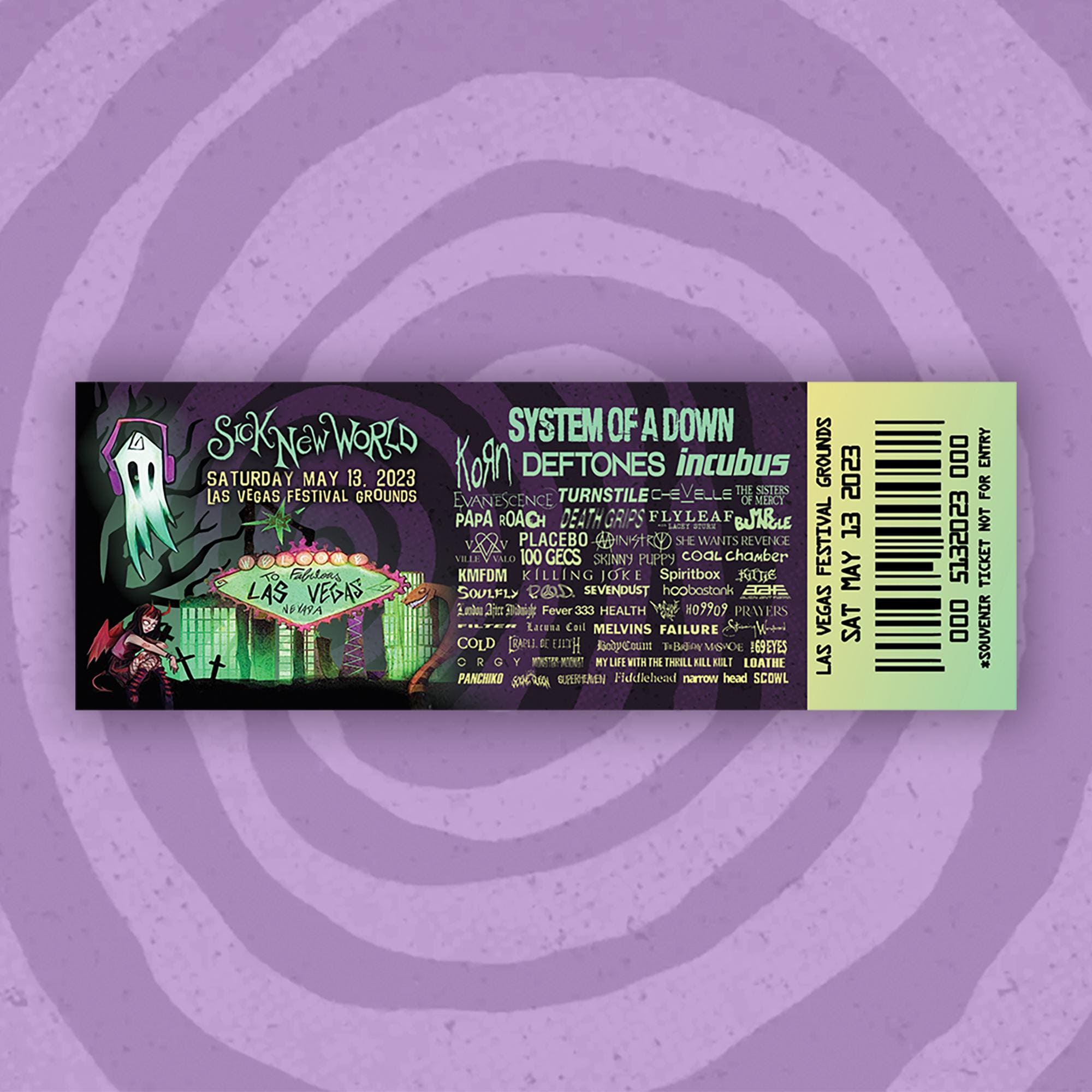 Sick New World 2023 Souvenir Ticket - Etsy