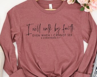 Faith Shirt: Christian Bible Verse T-Shirt, Religious Gift, Christian Bible Verse T-Shirt