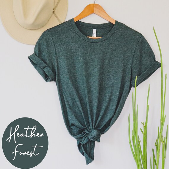 Blank Bella Canvas Shirt, Heather Peach Bella Canvas Blank Shirt,  Soft Worn Unisex T Shirt,  Soft Plain Shirt, DIY Blank T Shirt
