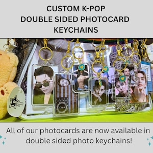 Porte-clés K-Pop pour cartes photo - Groupe 1 personnalisés