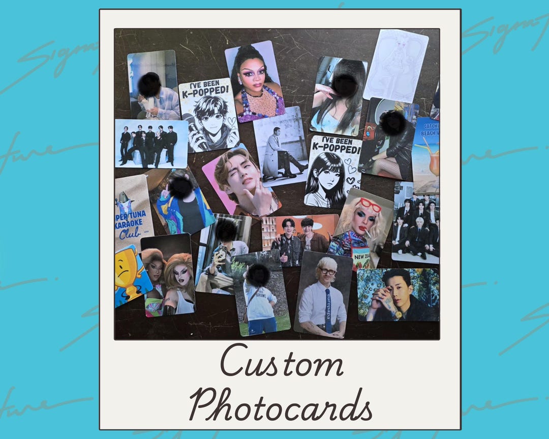 Custom PHOTOCARDS- Any Images! You Send the Pics-we Create Your Sets - Etsy