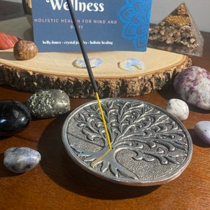 Tree of Life Metal Incense Burner