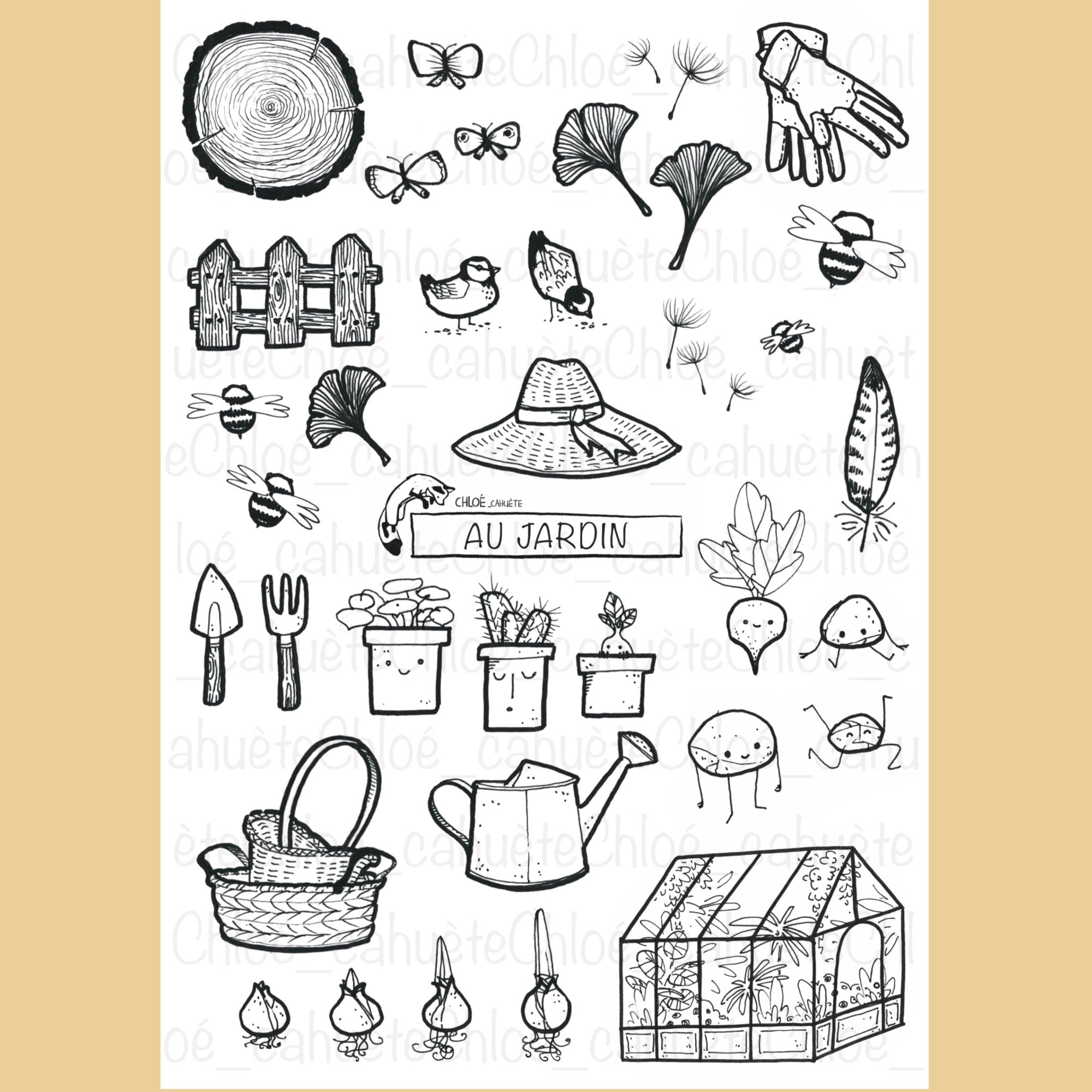 Printable in the Garden Printable Set in the Garden A5 for - Etsy