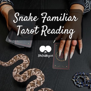 Lettura dei tarocchi del SERPENTE • Scegli il tuo SERPENTE familiare • Scegli il tuo mazzo e stendi • Consegna in giornata • Carte dell'oracolo della dea africana Hoodoo GOT