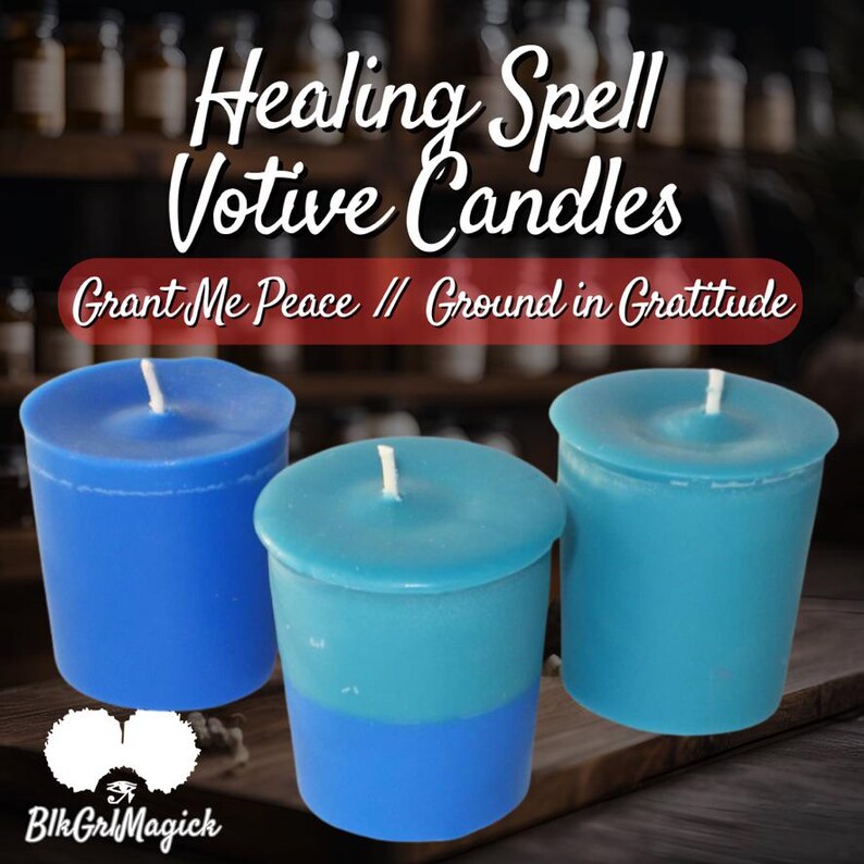 Intuitive PSYCHIC SPELL Votive Candles Mini Spell Candles for Tarot