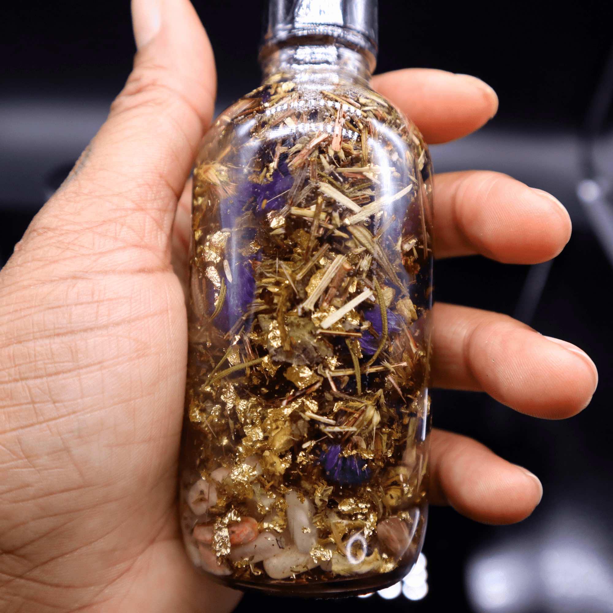 Villain Era CONFIDENCE Ritual Oil • Raw Moonstone Crystal • Beauty Spell, Confidence, Positive Energy • Self Care Hoodoo Essential Oil Blend
