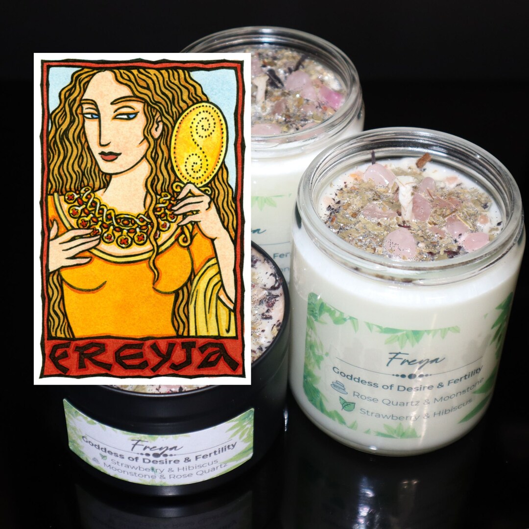 FREYA Norse Goddess Candle Desire Feminine Beauty Love Etsy