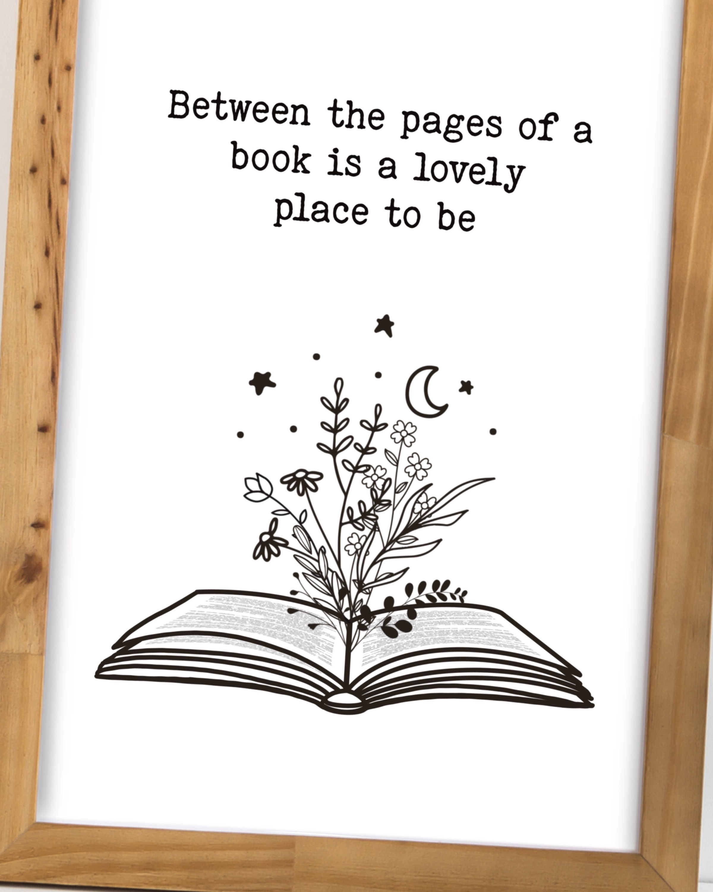 Book Quote Printable Wall Art Book Pages Quote Print Boho - Etsy