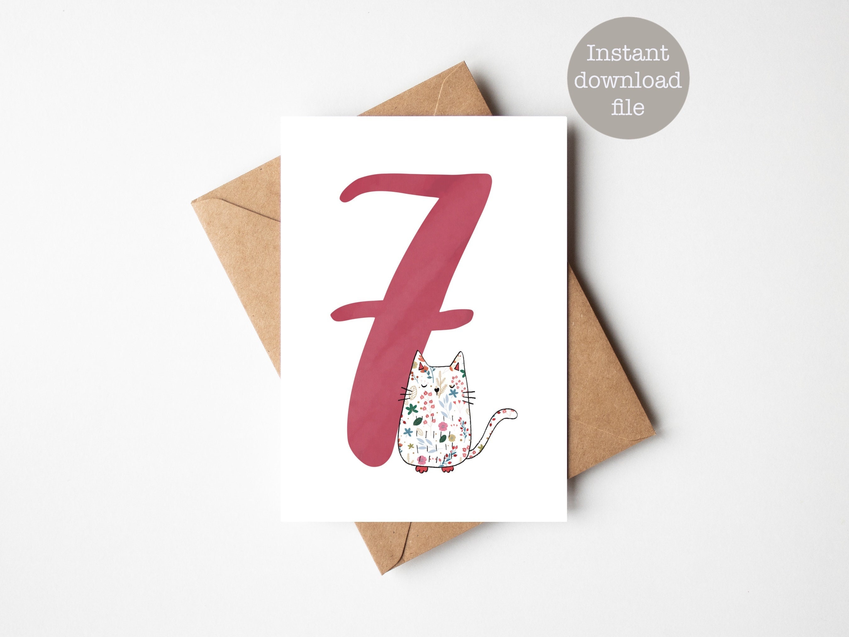 cute-cat-printable-7th-birthday-card-7-year-old-birthday-etsy