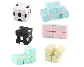 5Pack Glitzer Fidget Spielzeug Set Infinity Cube ADHS Bubble Popit Game Geschenk 