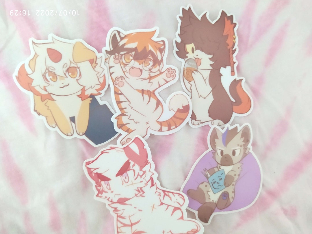 Arknights Chibi Furries Stickers Etsy Australia