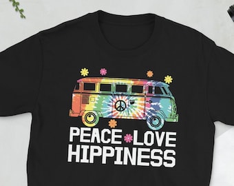 Peace Love Hippiness T-Shirt | Hippy Tee, Kindness Shirt, Motivational Shirt, Inspirational Shirt, Equality shirt, Yoga Tee