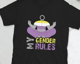 My Gender Rules T-Shirt | Nonbinary Pride Shirt, They Them, Agender Shirt, Funny Pride Shirt