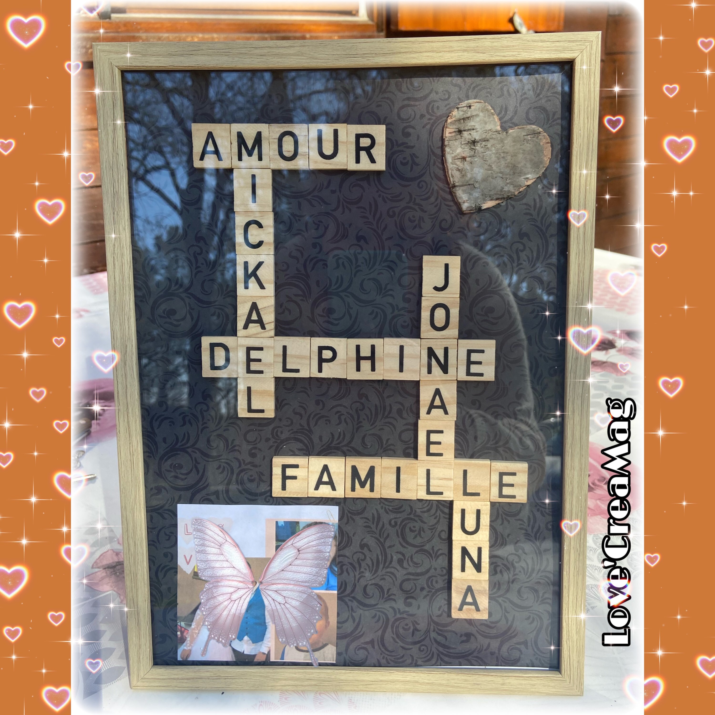 Cadre Scrabble Personnalisé