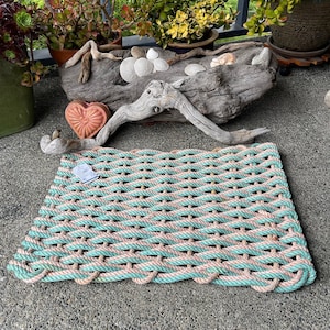 Double Weave - Handwoven, Reclaimed Crab Pot Rope Doormat