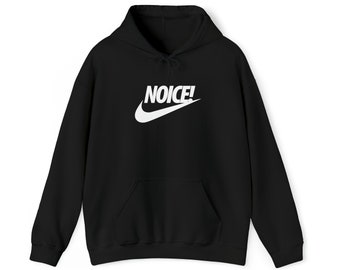 Unisex "NOICE!" Jersey Hooded Sweatshirt; Humor Hoodie