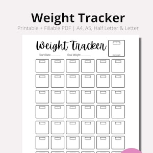 Gewichtsverlies Tracker Journal Afdrukbaar, Gewichtsverlies Grafiek, Gewichtsverlies Doel Tracker, Week Wegen, INSTANT download PDF, A4,A5, Half, BRIEF