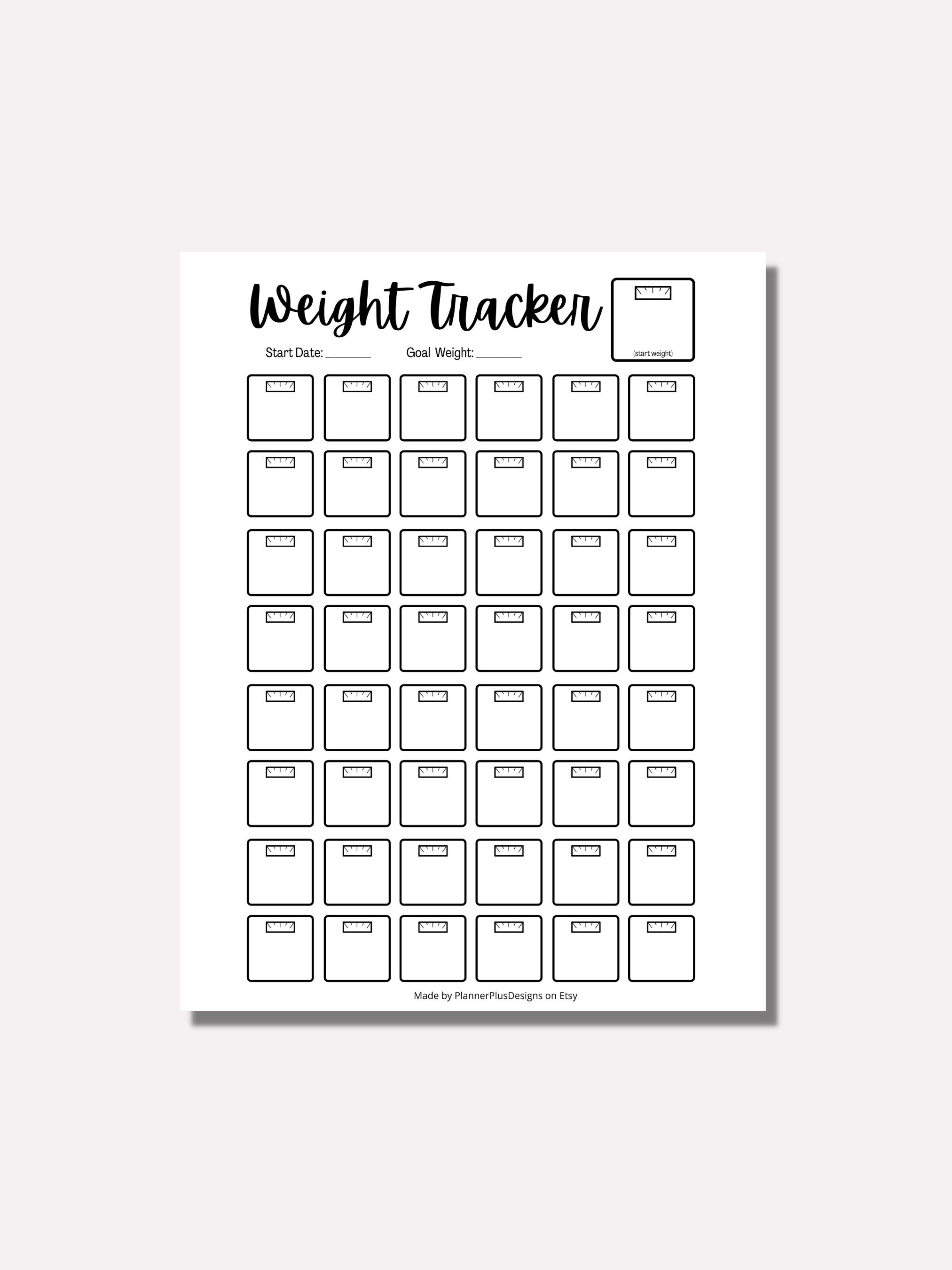 Weight Loss Chart,Weight Loss Tracker Graphic by watercolortheme · Creative  Fabrica