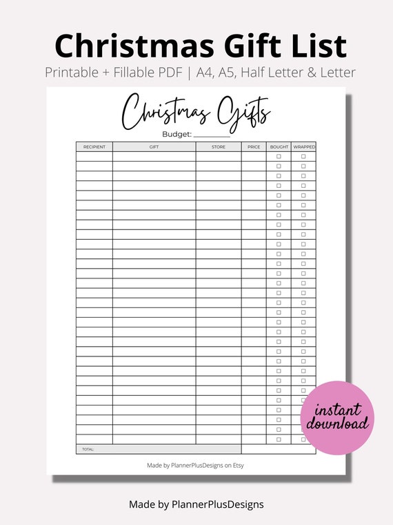 christmas-gift-list-gift-tracker-christmas-gift-planner-etsy